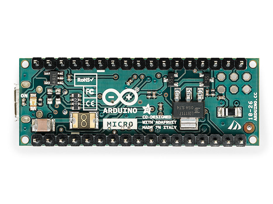 Arduino Micro bottom view