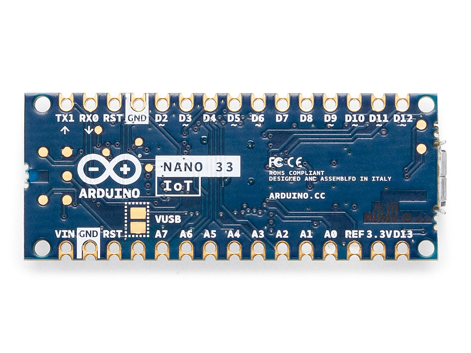 Arduino Nano 33 IoT bottom view