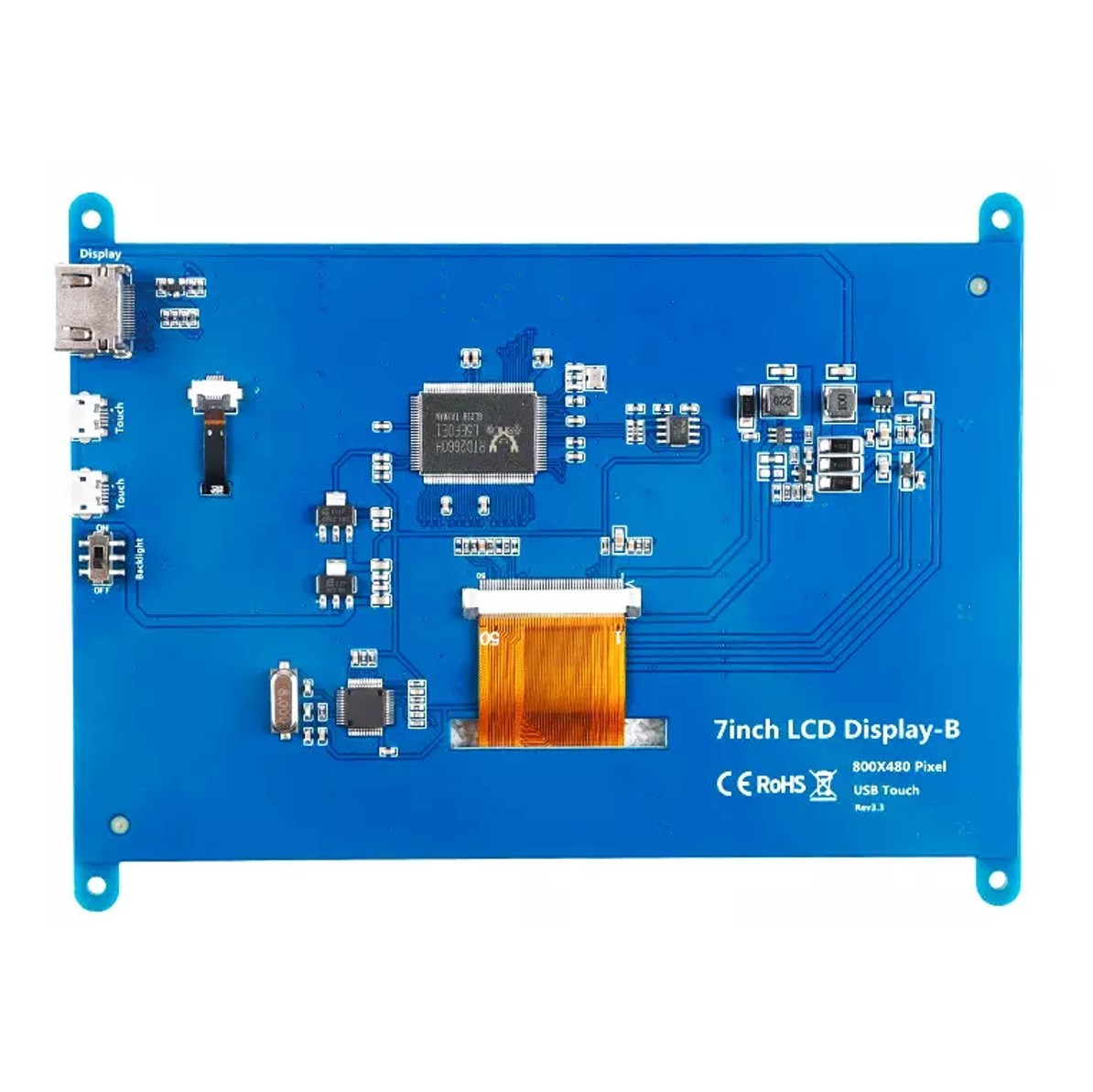 7-Inch Touch Screen for Raspberry Pi view 3