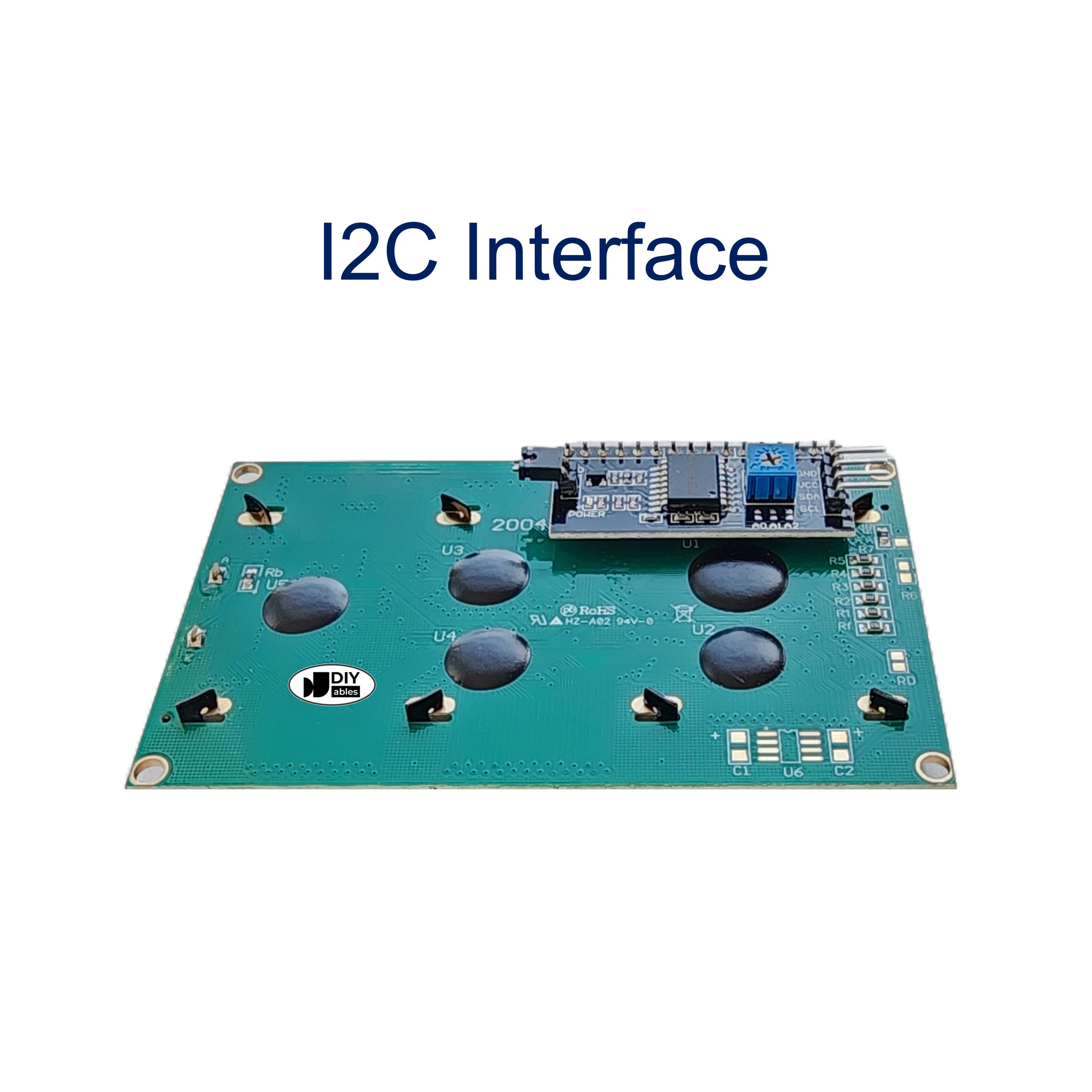 LCD 2004 I2C Blue view 3