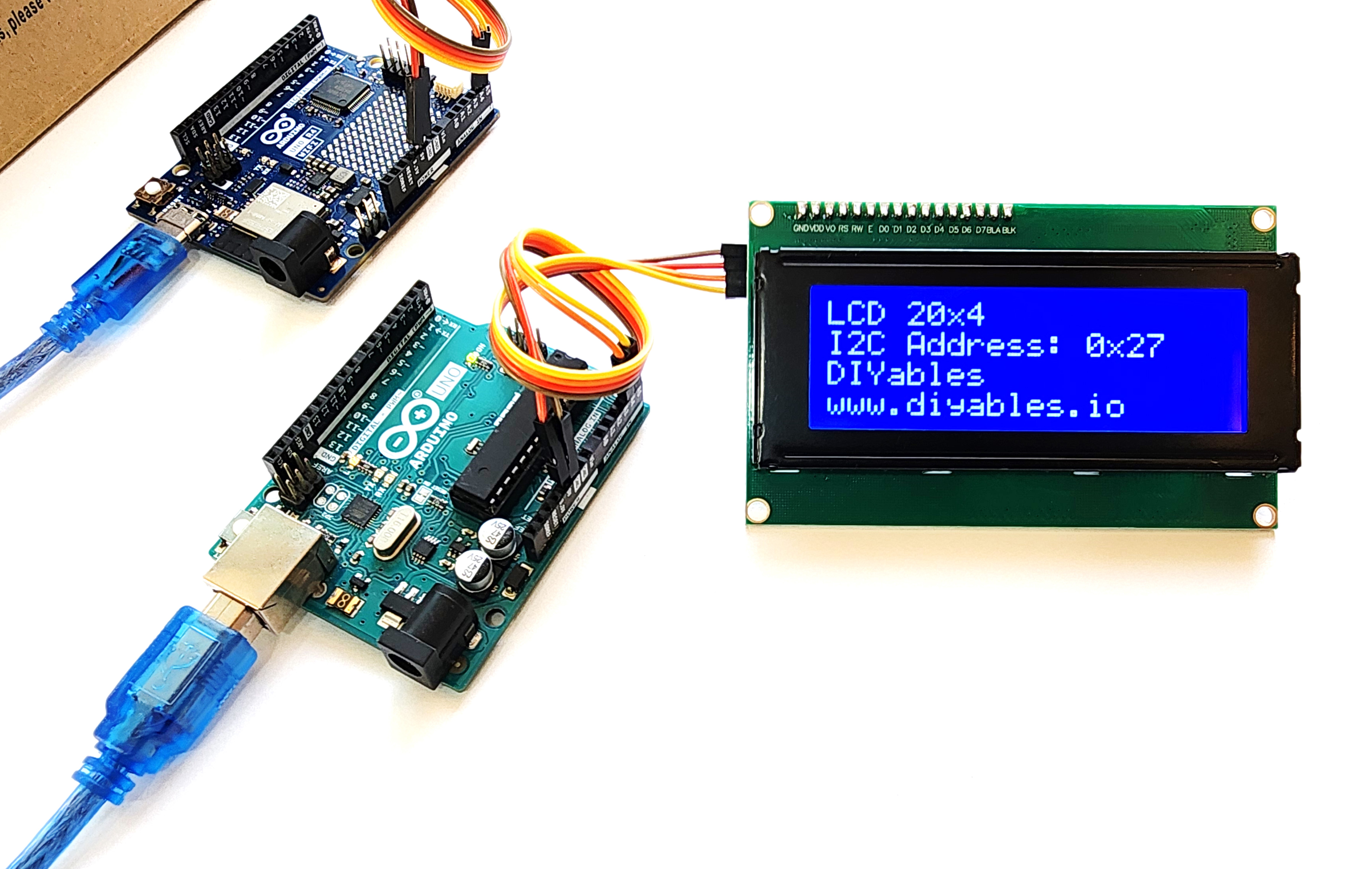 LCD 2004 I2C Blue view 7