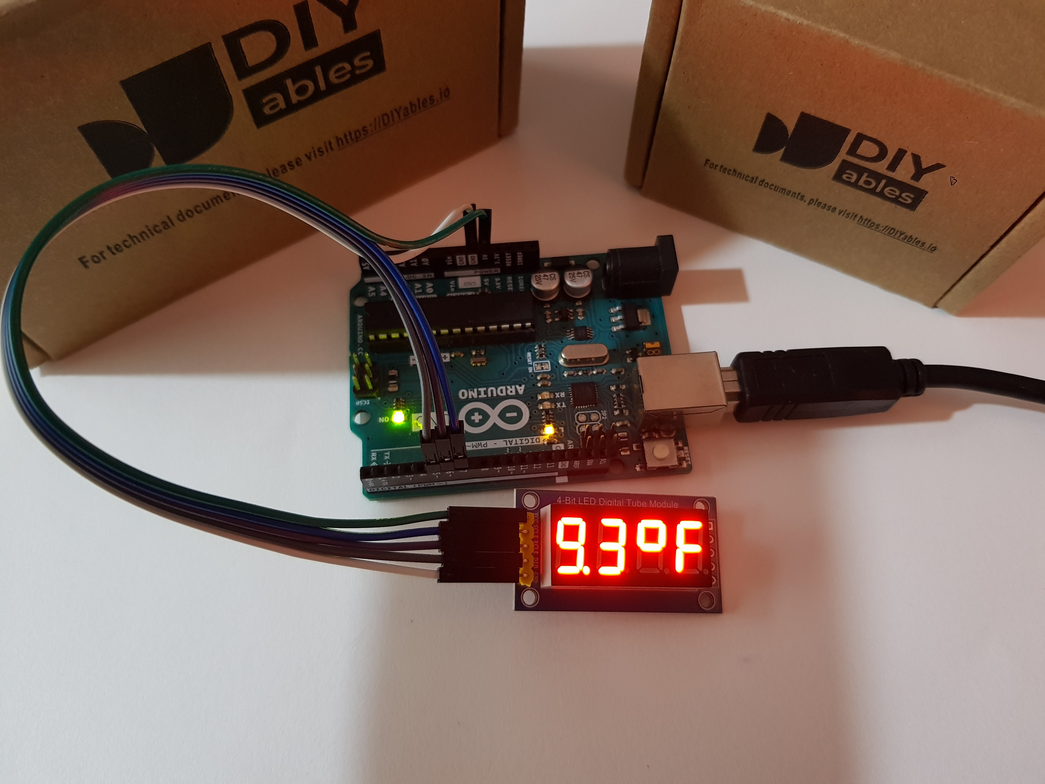 74HC595 4-digit 7-segment view 7