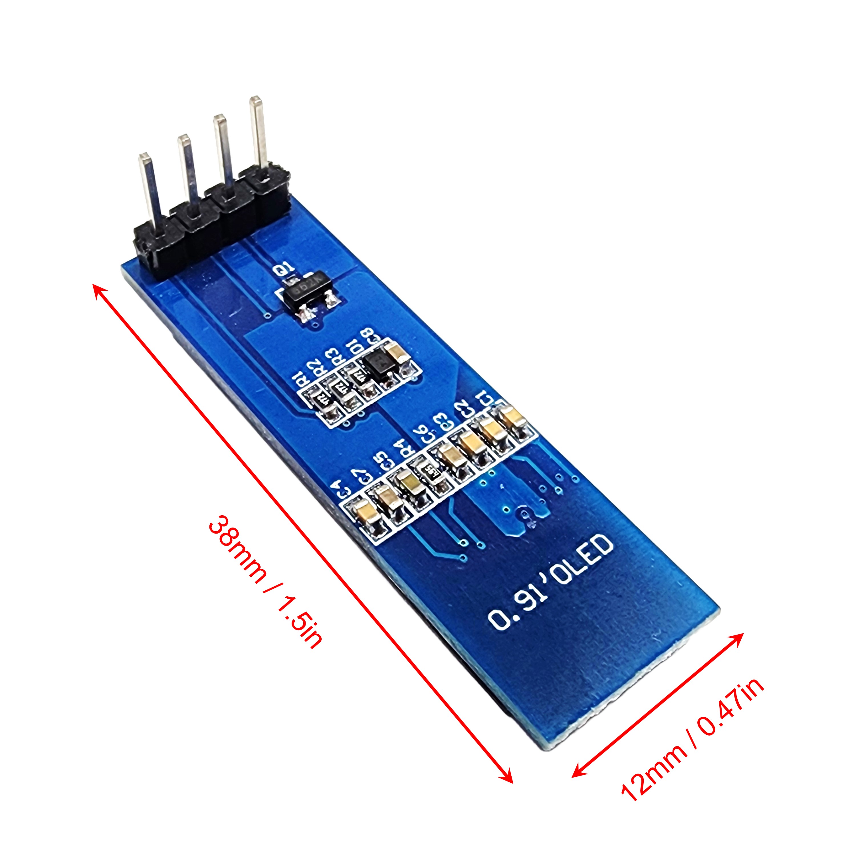OLED 128x32 dimensions