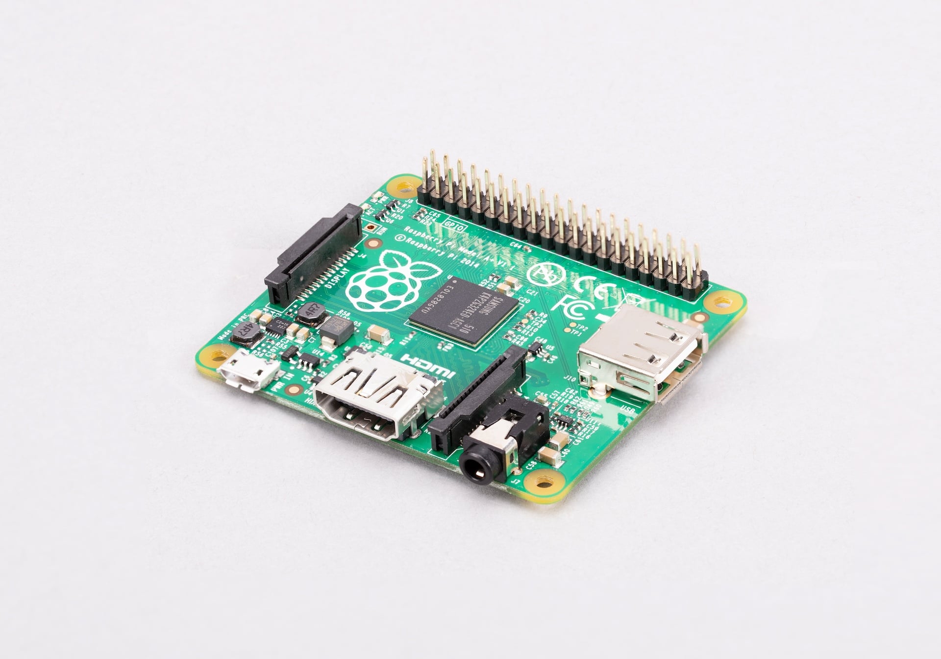 Raspberry Pi 1 Model A+ bottom view