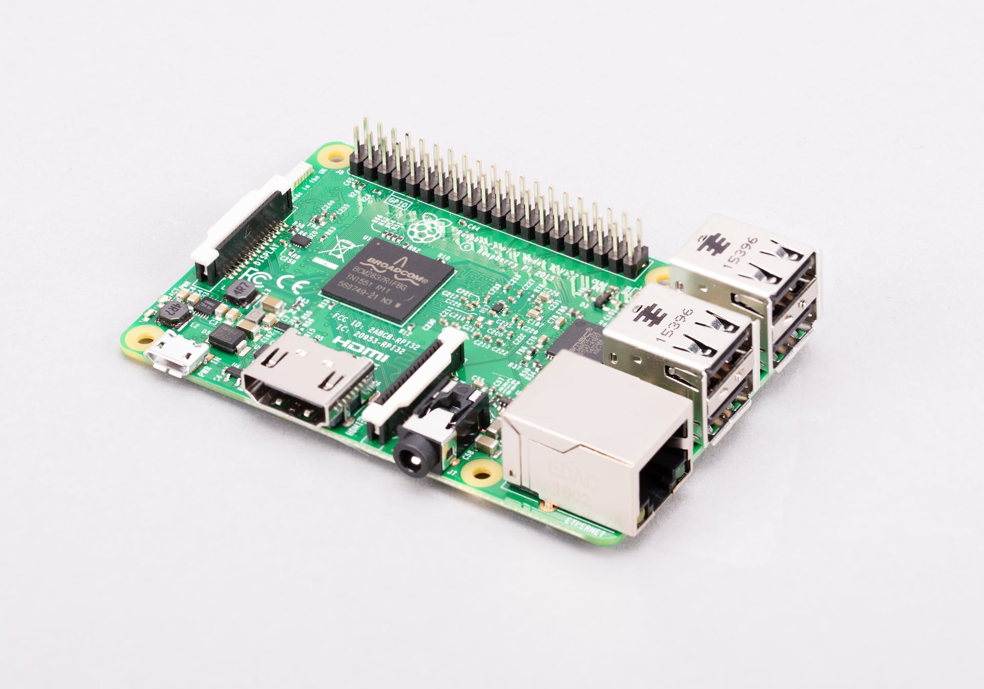 Raspberry Pi 3 Model B bottom view