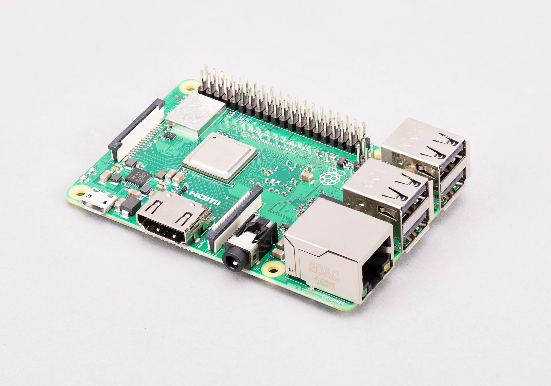 Raspberry Pi 3 Model B+ bottom view
