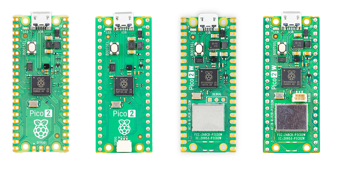Raspberry Pi Pico 2 bottom view