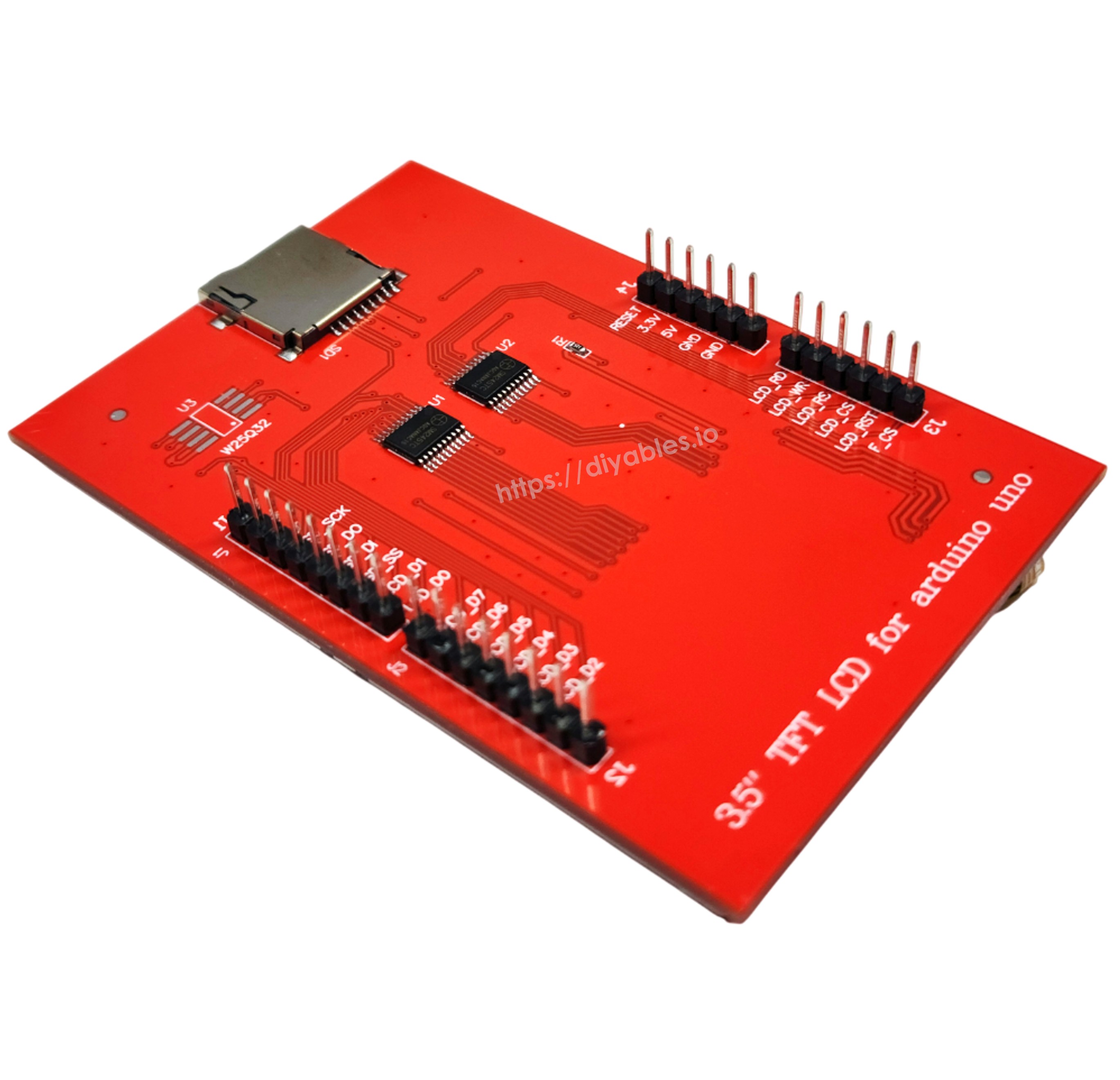 3.5 Inch TFT Touch Shield back view